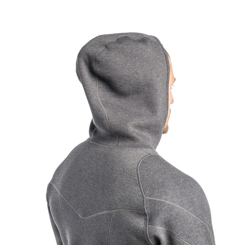 Men Reversible Lightweight Hooded Sweatshirts Hoodie - BLACK