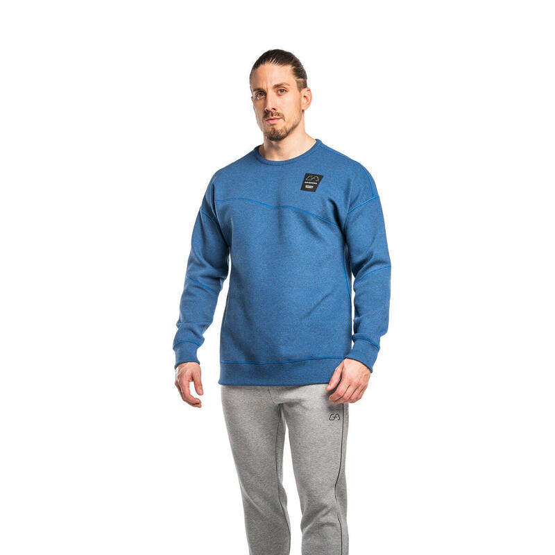 Men Print Reversible Lightweight Long Sweatshirts - Navy blue