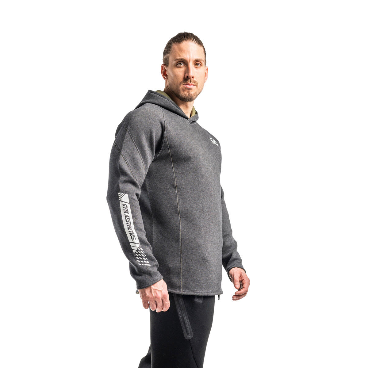 Men Reversible Lightweight Hooded Sweatshirts Hoodie BLACK