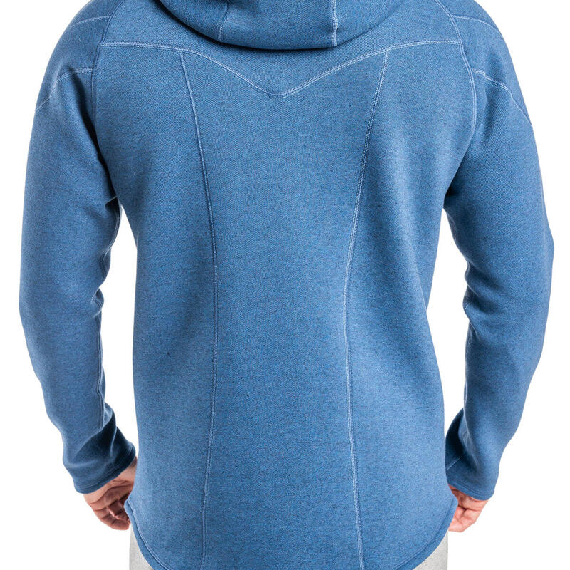 Men Reversible Lightweight Hooded Sweatshirts Hoodie - Navy blue