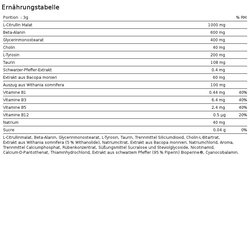 Pump pre workout (225g) | Rainbow