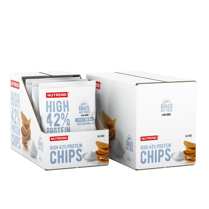 HIGH PROTEIN CHIPS, 6x40 g, sůl