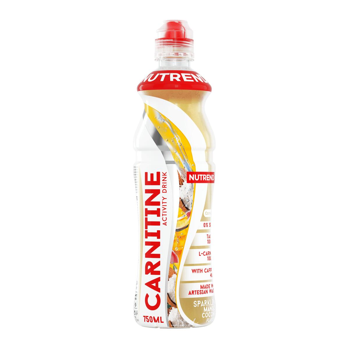 NUTREND Sportovní nápoj CARNITINE ACTIVITY DRINK WITH CAFFEINE, 750 ml, mango + kokos
