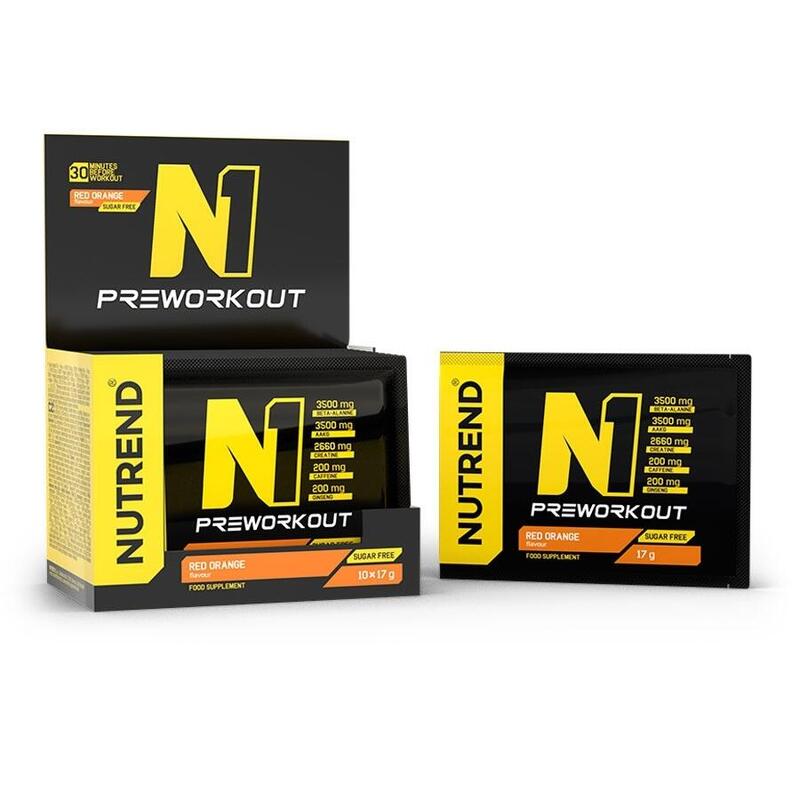 Pre-workout N1, červený pomeranč