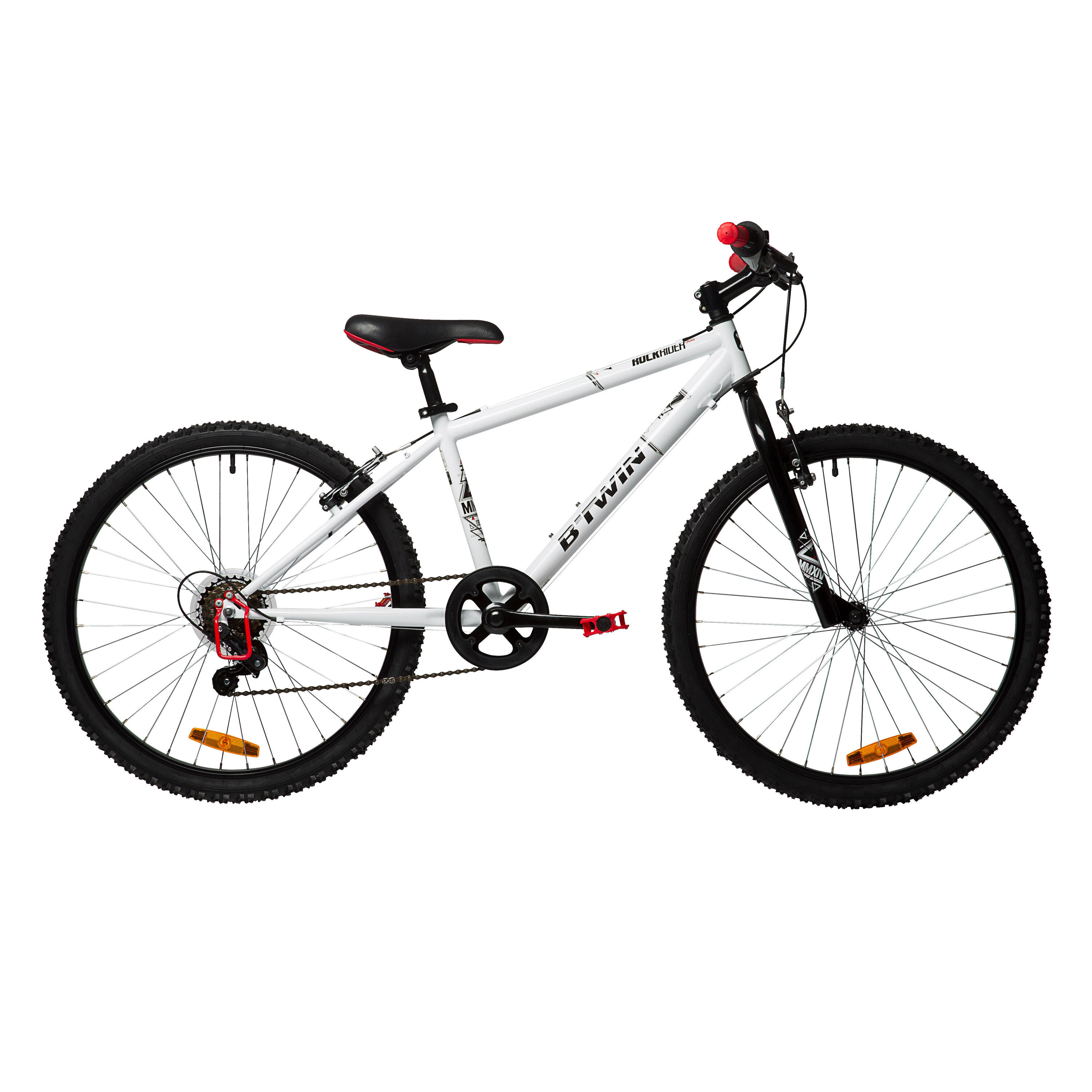 BTWIN Refurbished Rockrider 100 Kids 24-Inch Mountain Bike 9-12 Years - C Grade