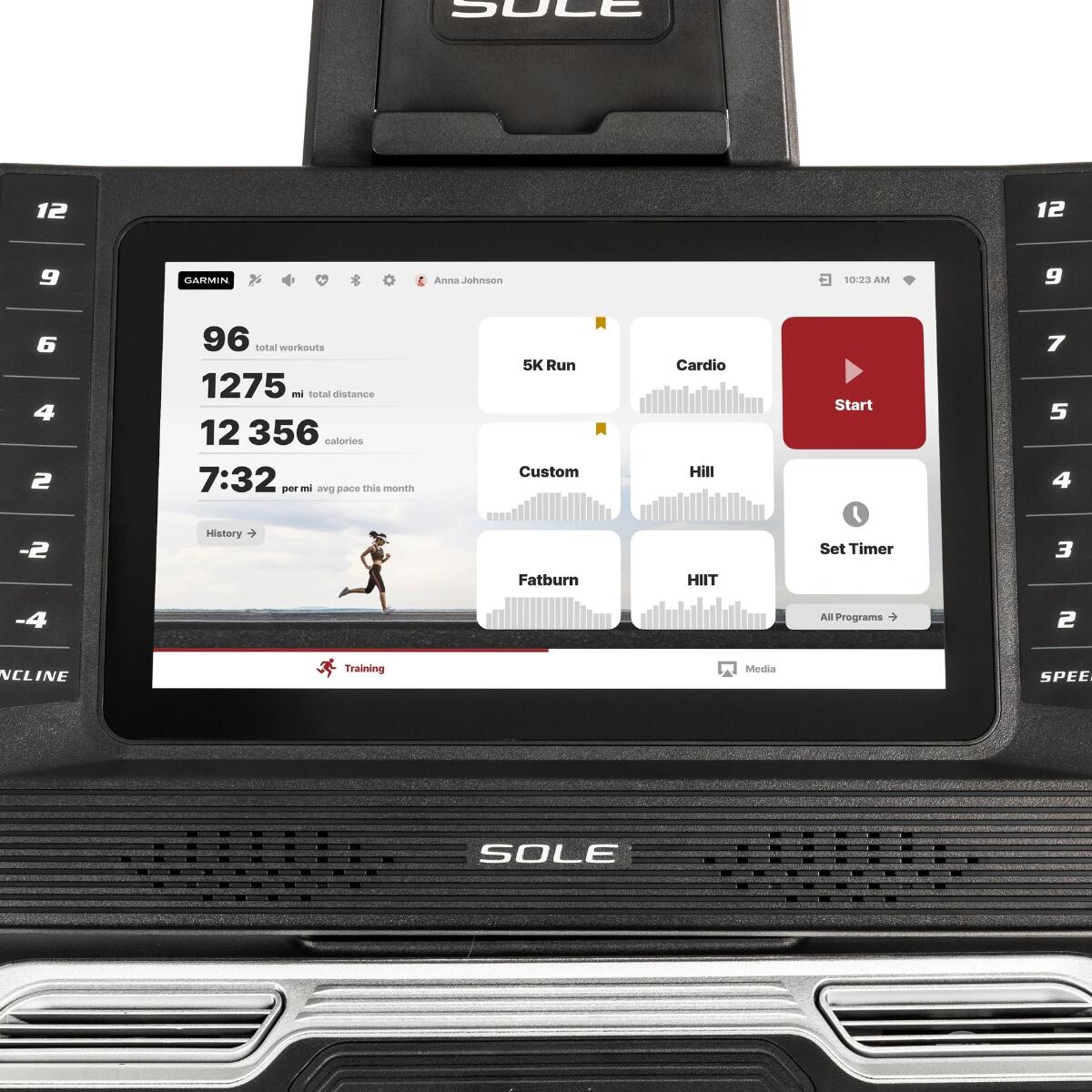 Sole Fitness F85 (2023) loopband met touchscreen - Inklapbaar - Incline/decline 6/7