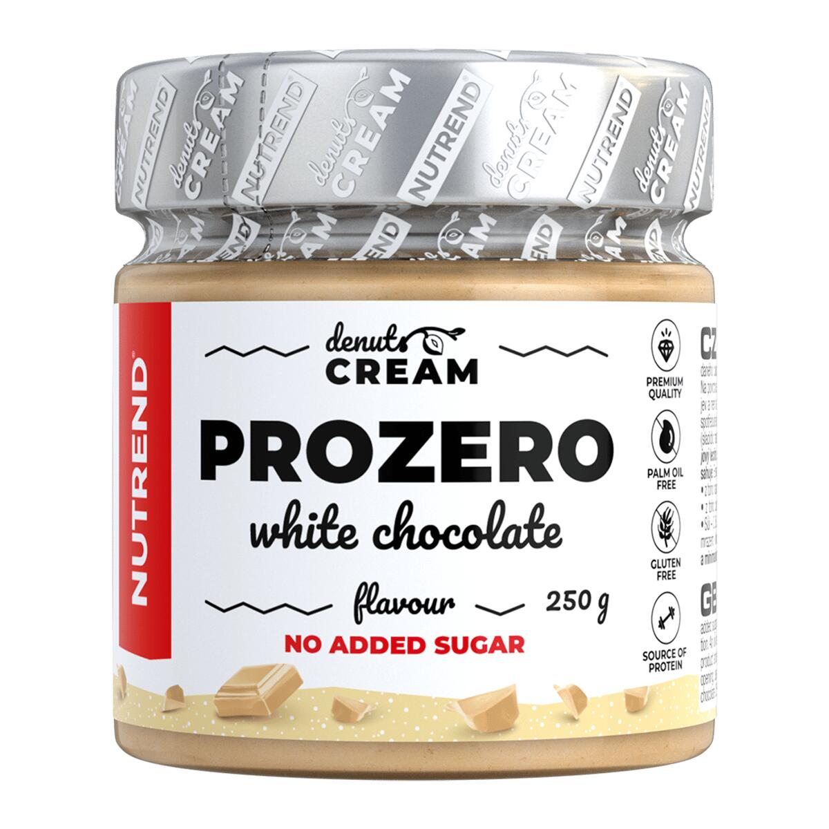 NUTREND DENUTS CREAM lahodné ořechové krémy, 250 g, Prozero s bílou čokoládou