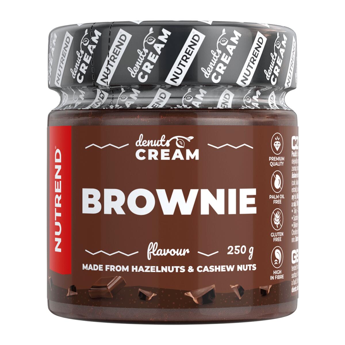 NUTREND DENUTS CREAM lahodné ořechové krémy, 250 g, Brownie