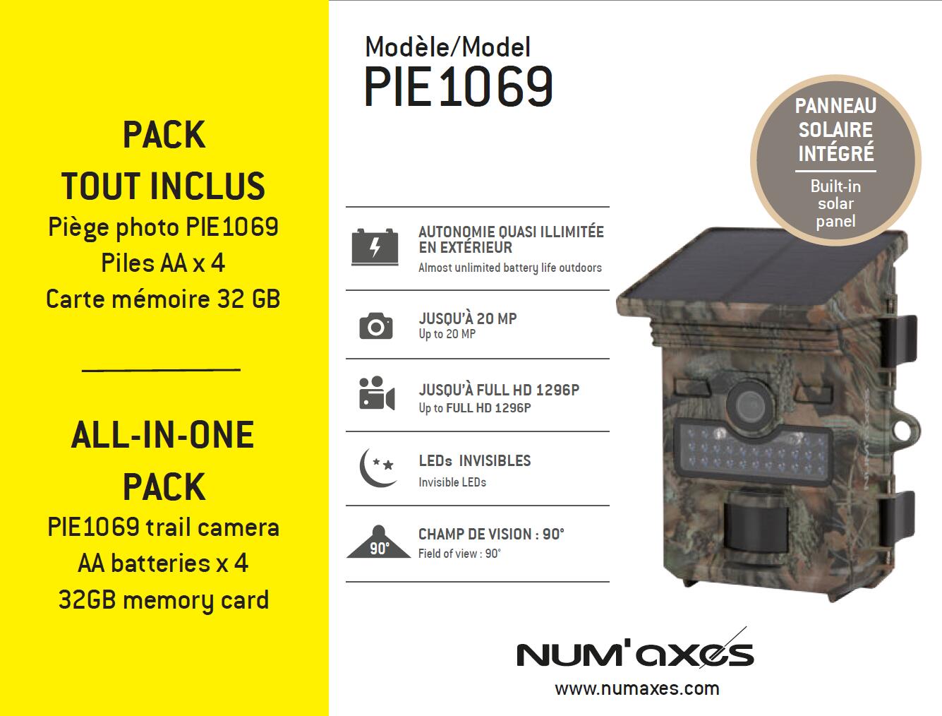 PACK TOUT INCLUS PIE1069 : PIÈGE PHOTOGRAPHIQUE + PILES + CARTE MÉMOIRE 2/2