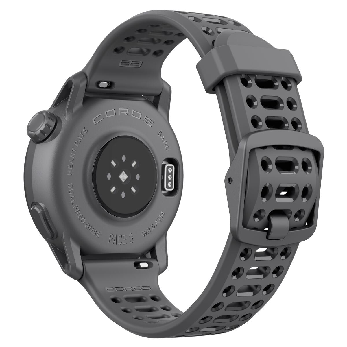 Coros PACE 3 Zwart / Silicone Black - GPS Multisport horloge 4/5