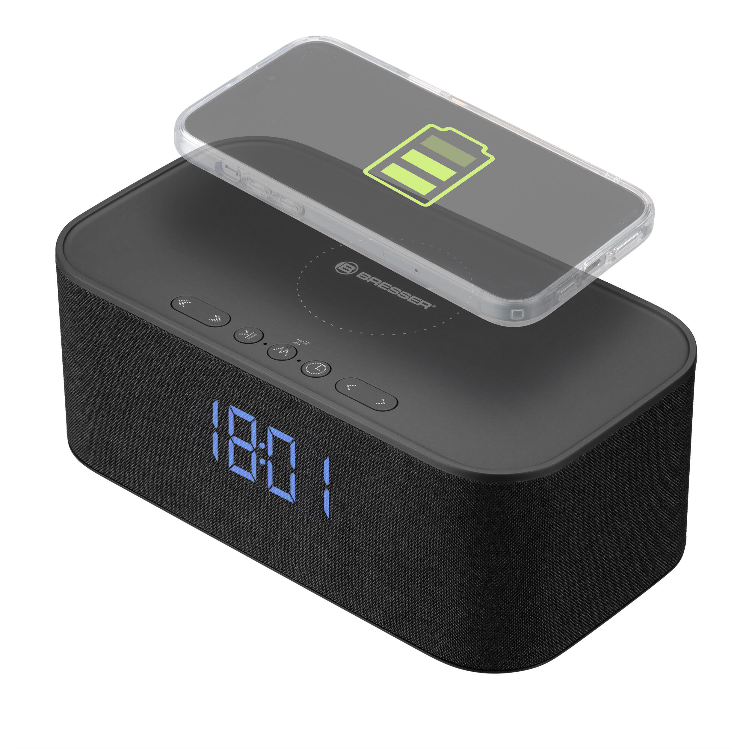 Altifalante bluetooth bresser com carregamento e função de tempo