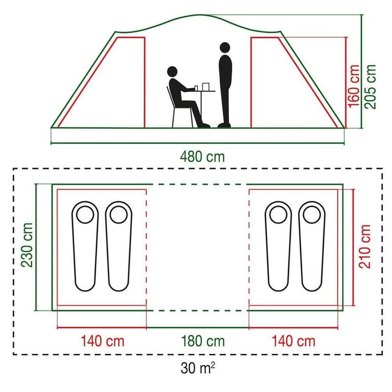 Coleman Spruce Falls 4 Tent - Campingzelt für 4 Personen