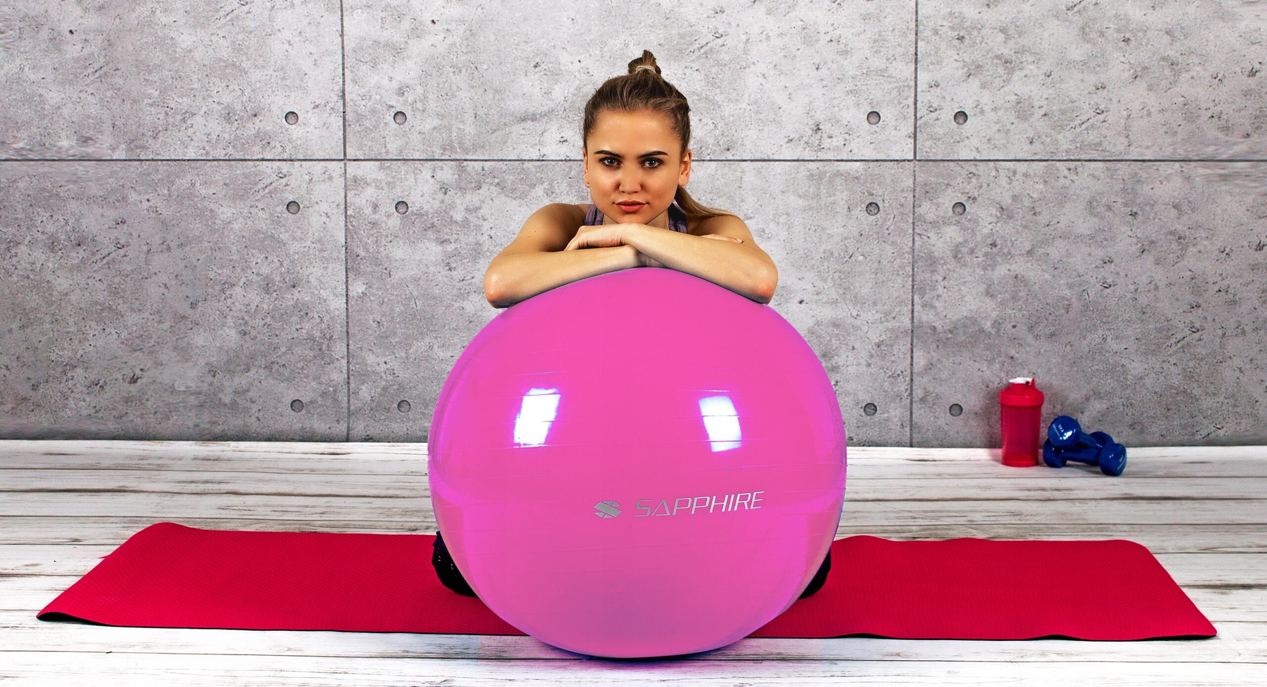 Piłka gimnastyczna fitness 65CM Sapphire SG-042 5/5
