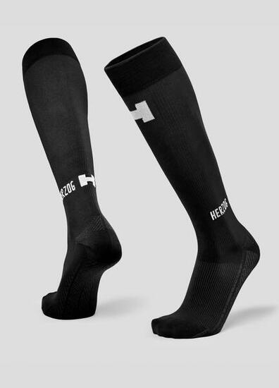 Herzog PRO Compressiekousen Zwart/Zilver