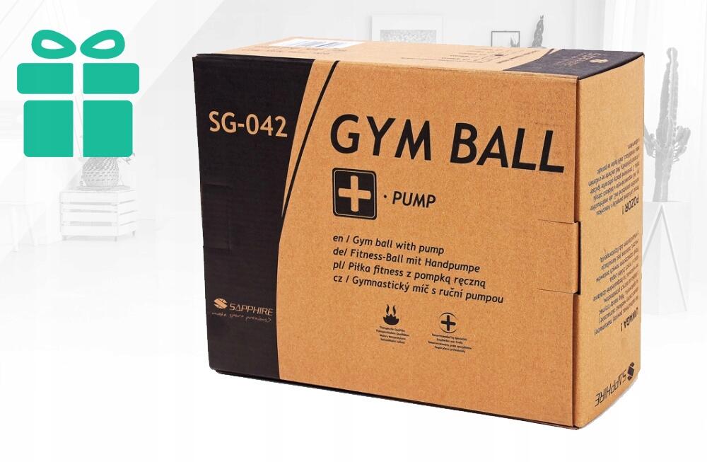 Piłka gimnastyczna fitness 65CM Sapphire SG-042 3/4