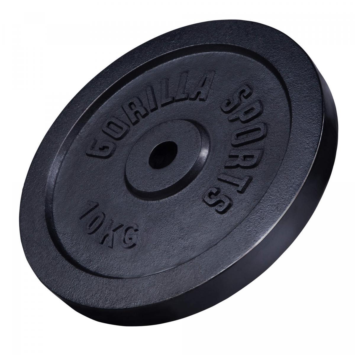 Lot de disques noirs en fonte - 2 x 5 KG et 2 x 10 KG - Ø 31mm 6/7