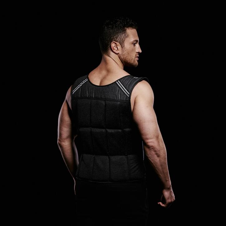 GILET LESTÉ AVEC BANDES RÉFLÉCHISSANTES / GILET D'ENTRAÎNEMENT | ACCESSOIRE MUSC 7/7