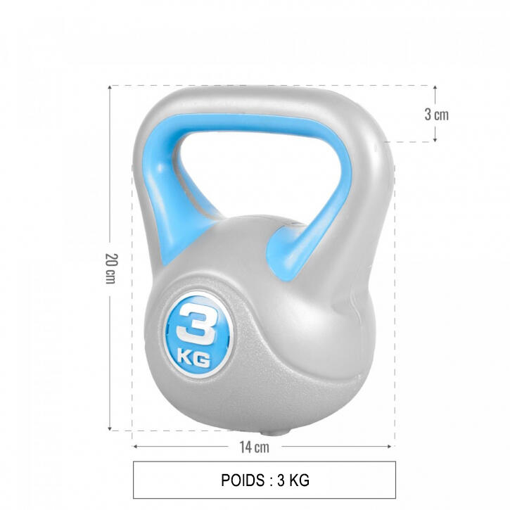 KETTLEBELL PLASTIQUE | STYLISH | MUSCULATION | AU CHOIX DE 2KG À 20KG 7/7
