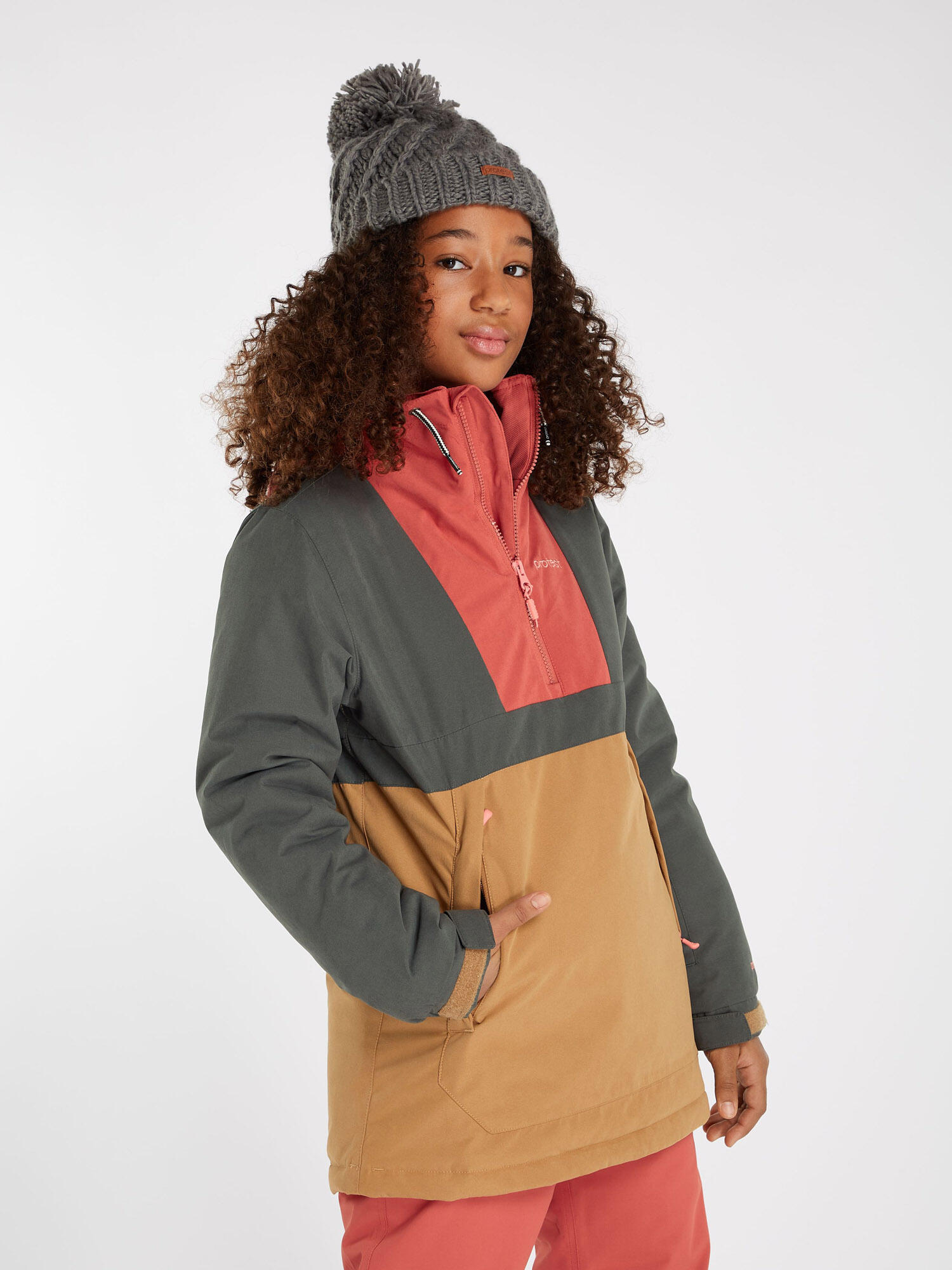 PROTEST Protest Kinder Schneejacke Prtsennay Huntergreen 3/5