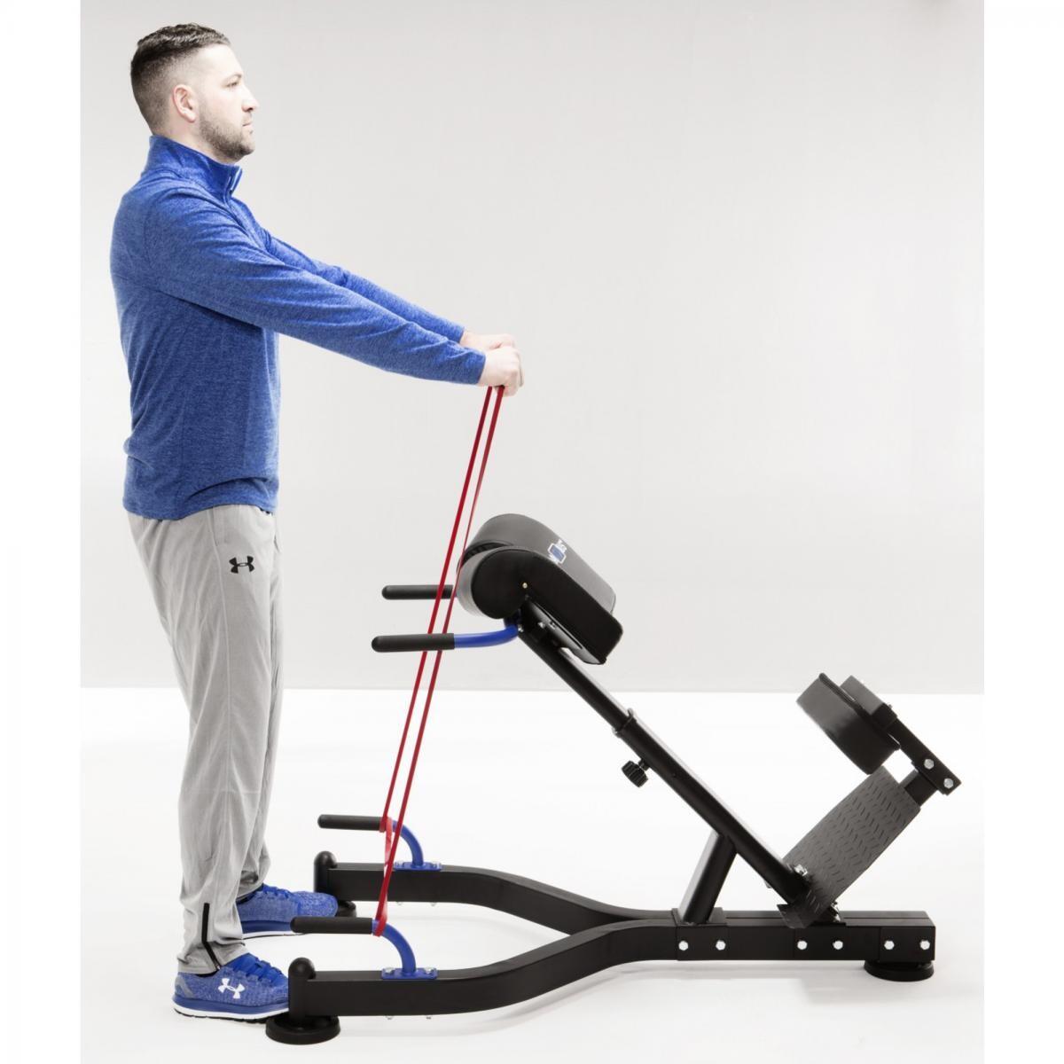 Poste d'hyperextension dorsal PRO avec poignées – Extension du dos, pompes 7/7