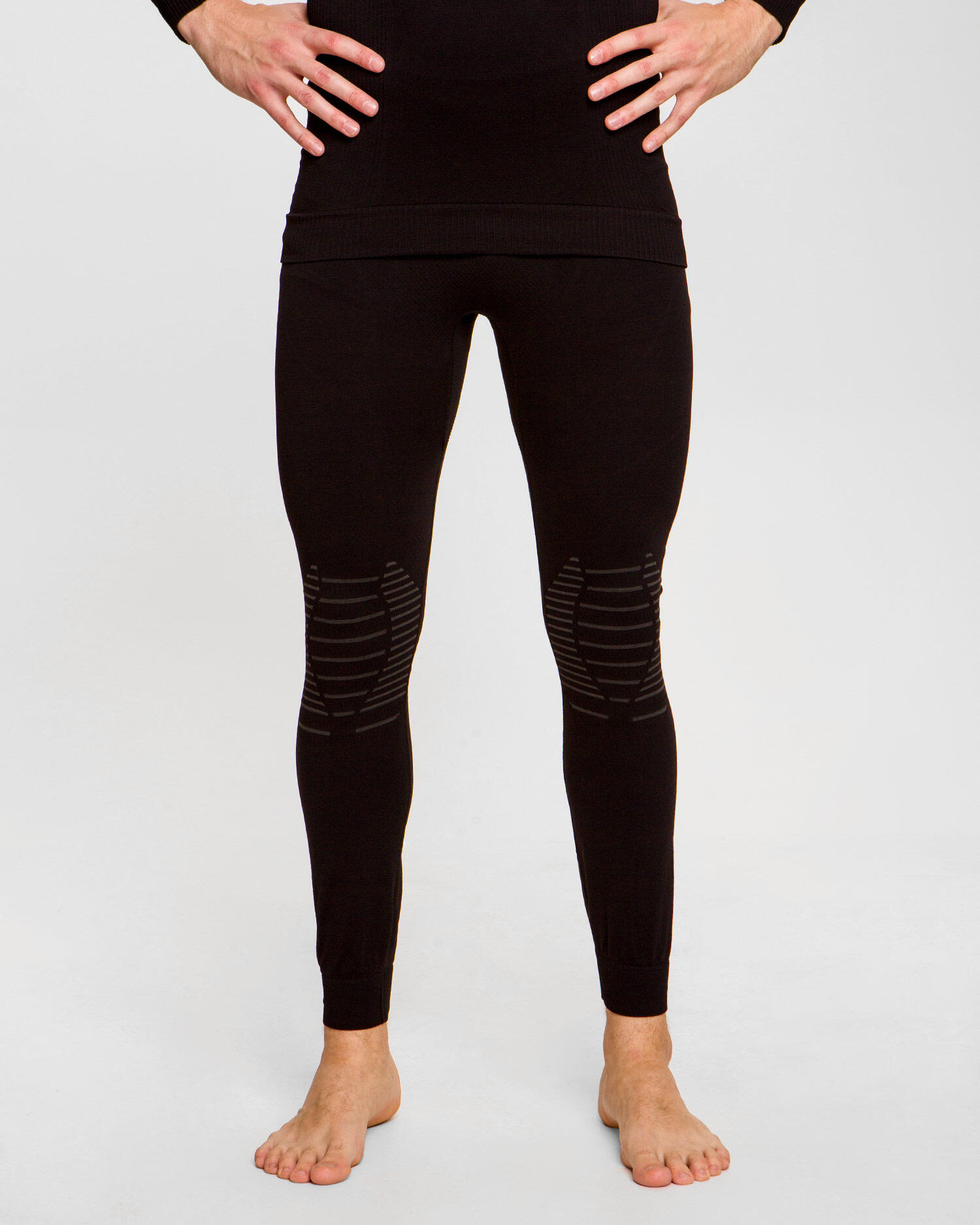 Mallas largas X-Bionic Invent 4.0 Negro/Gris oscuro Hombre 4/5