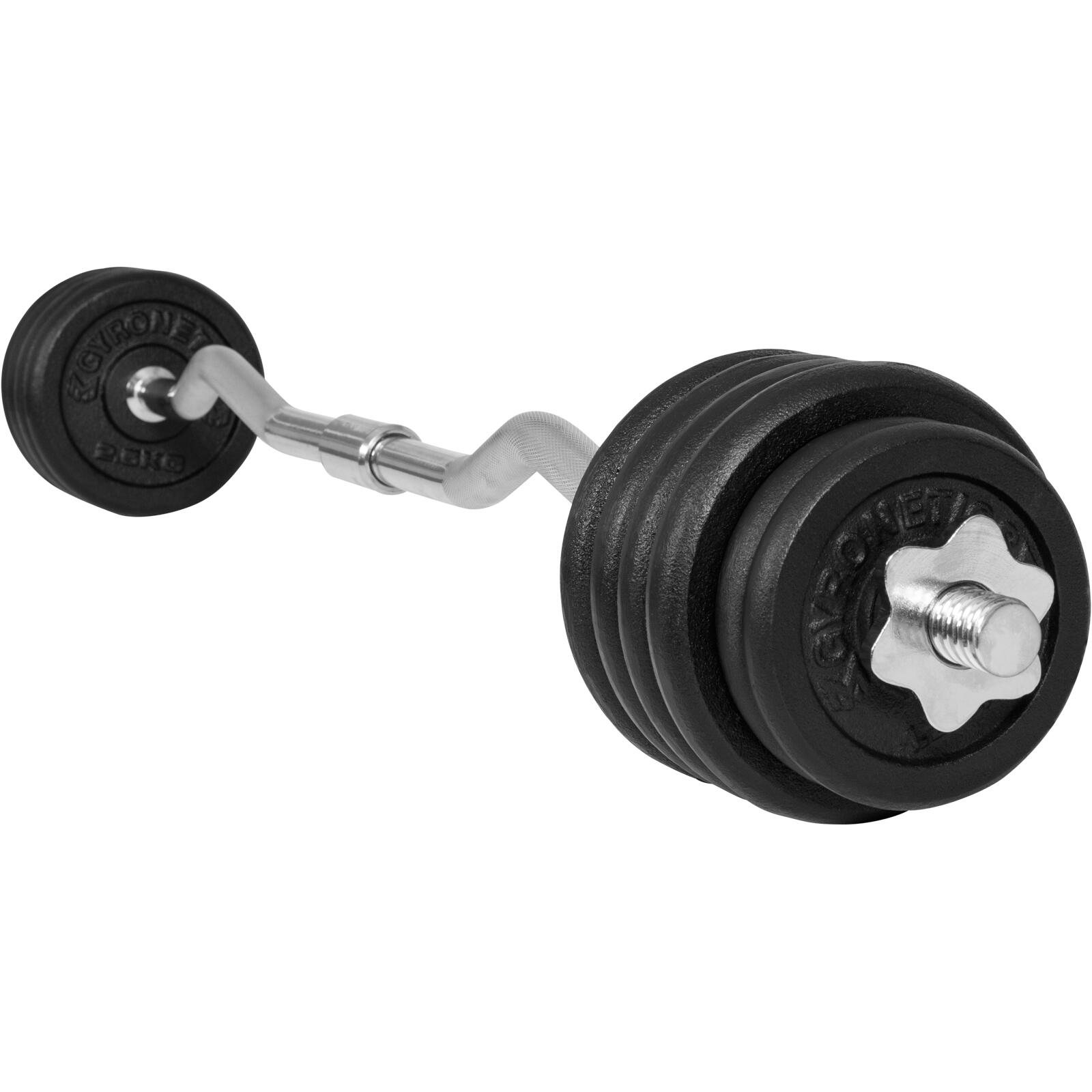 30 kg Sztanga łamana żeliwna na gryfie 25mm Gyronetics 6/7