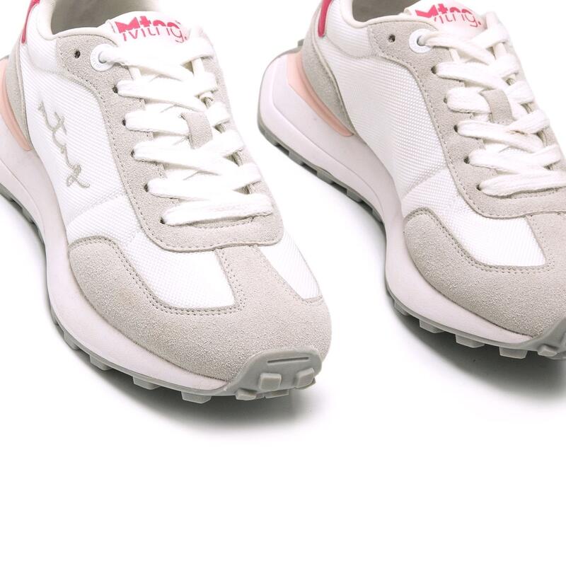 calçado de caminhada para mulher mtng zinc branco