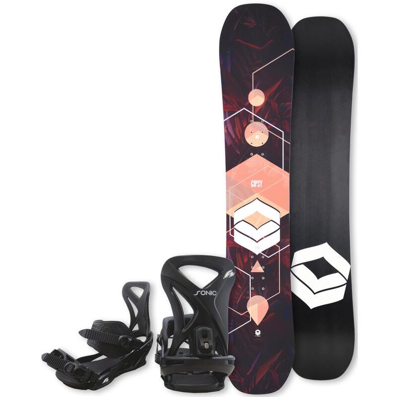 Snowboard FTWO Gipsy woman peach (Set), Inkl. Bindung mit Befestigungsmaterialie