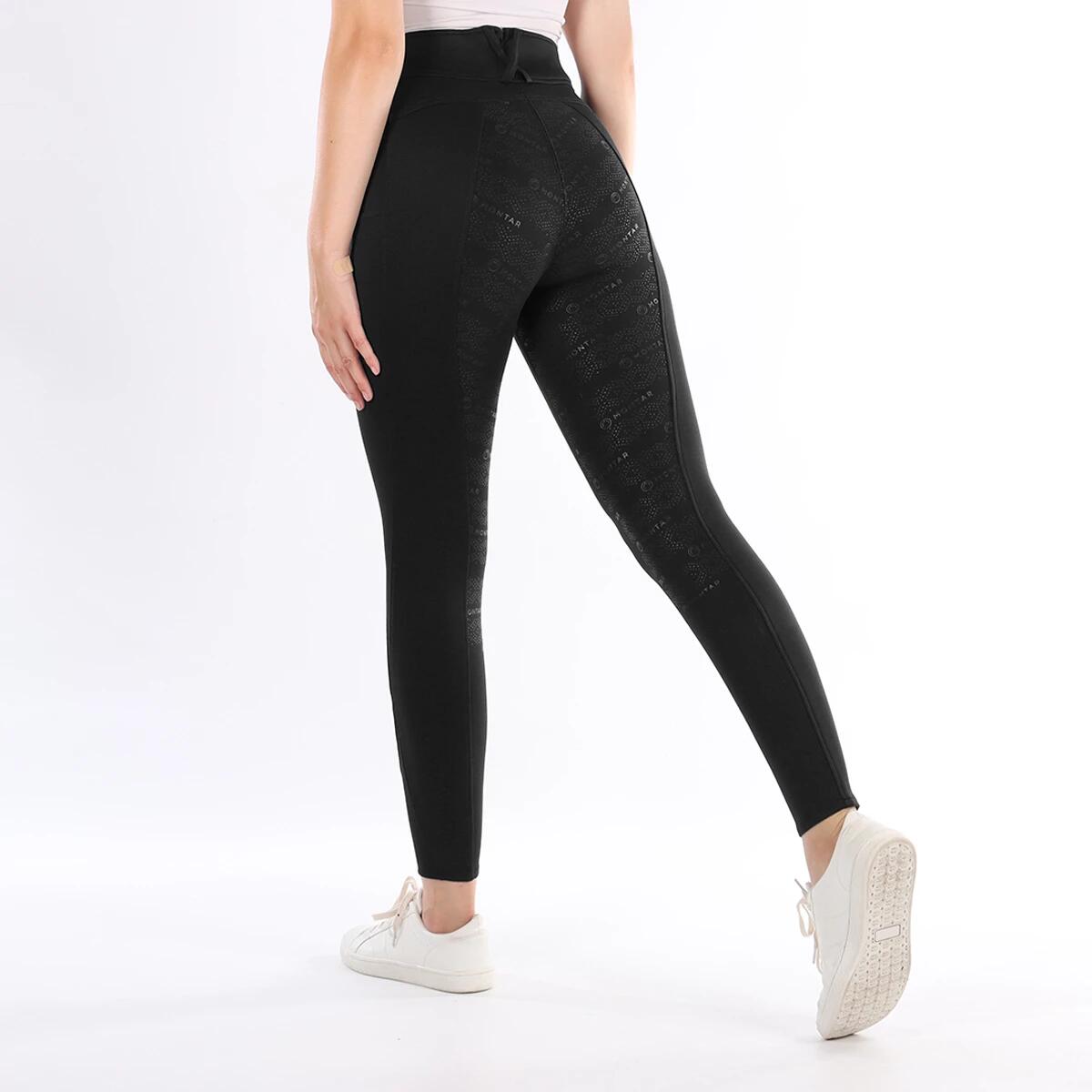 Reitleggings Michelle Kids Vollbesatz Silikon Montar Schwarz 2/6