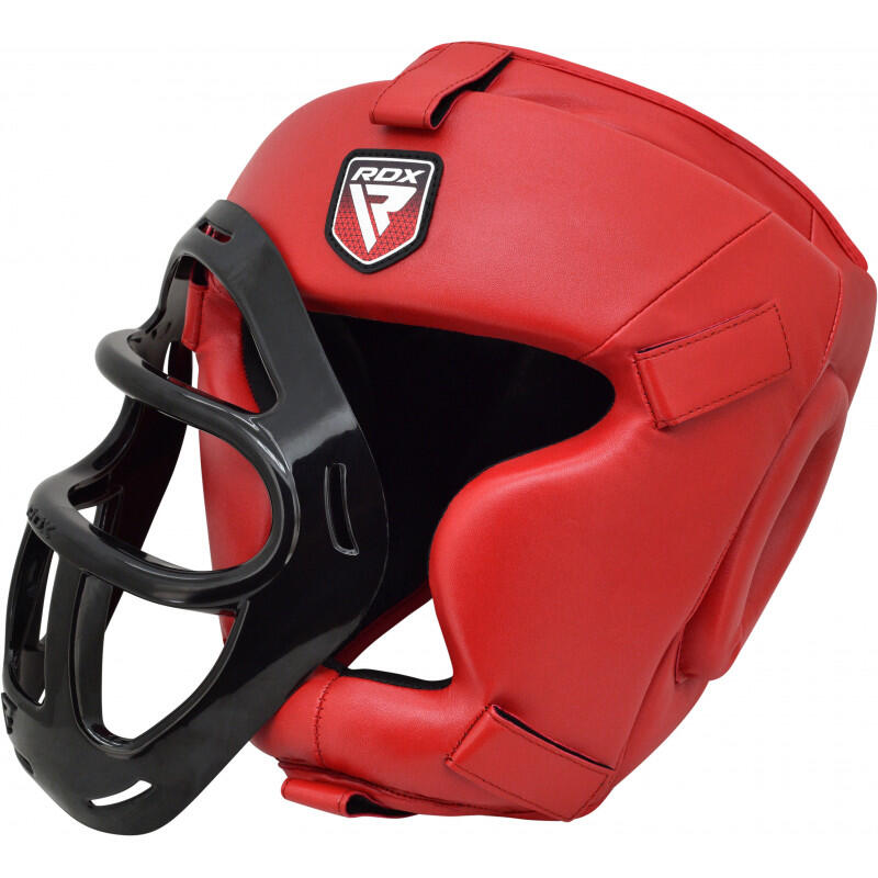 Sports T1 Casque de Boxe  - Extra Large - Rouge