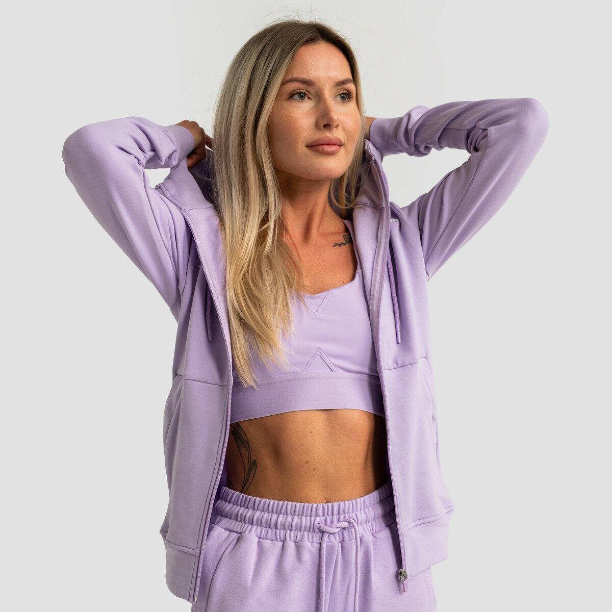Felpa donna con zip viola Limitless 3/7
