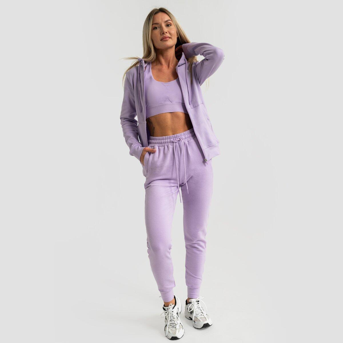 Felpa donna con zip viola Limitless 5/7