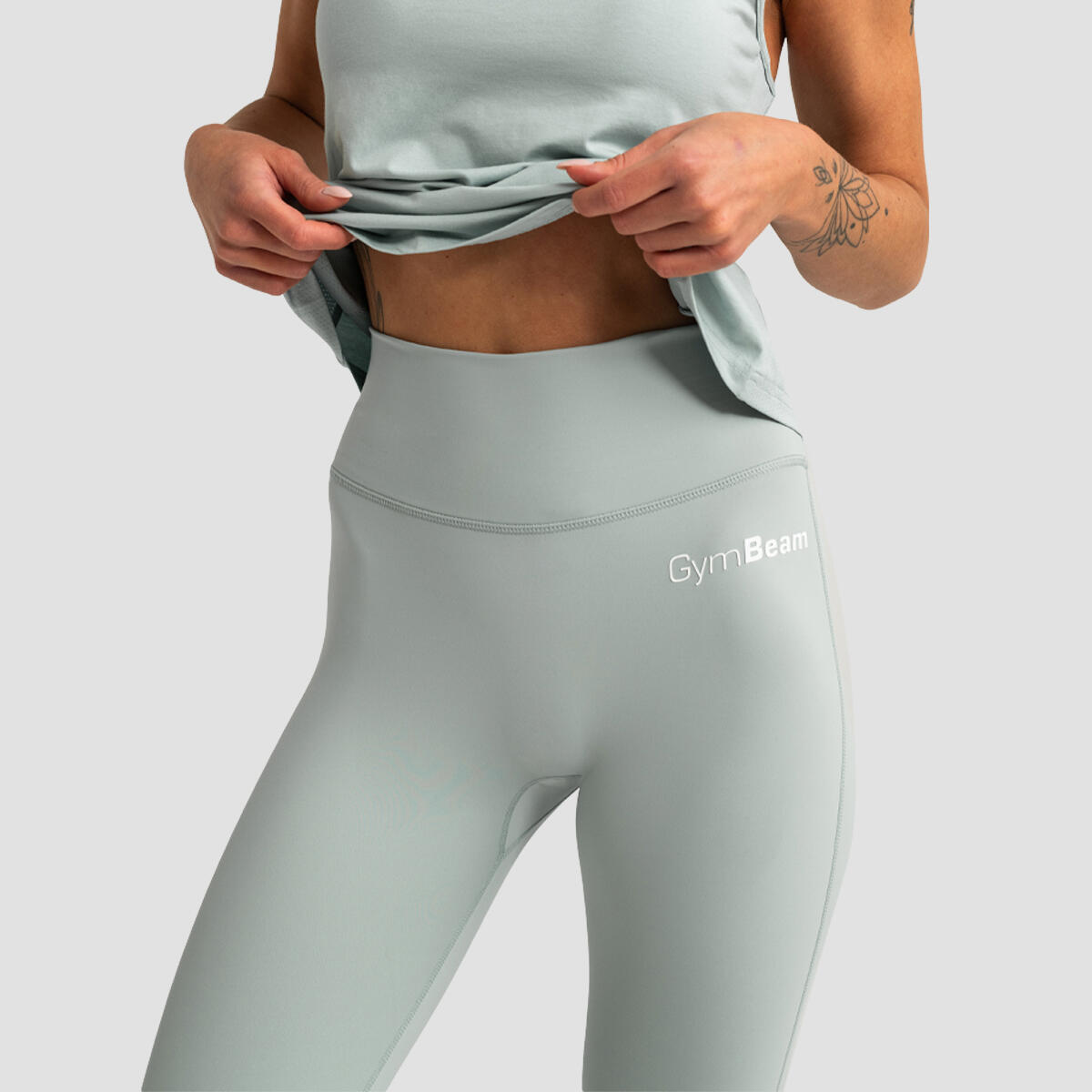Leggings donna vita alta verdi Limitless 2/7