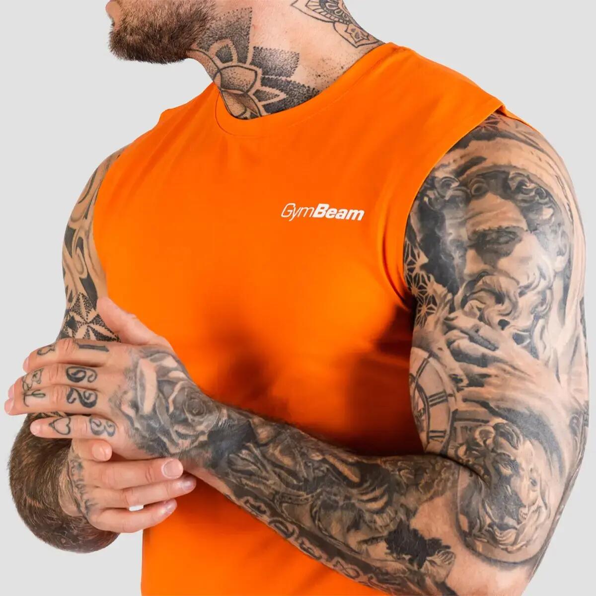 Uomo canotta traspirante arancione TRN 2/6
