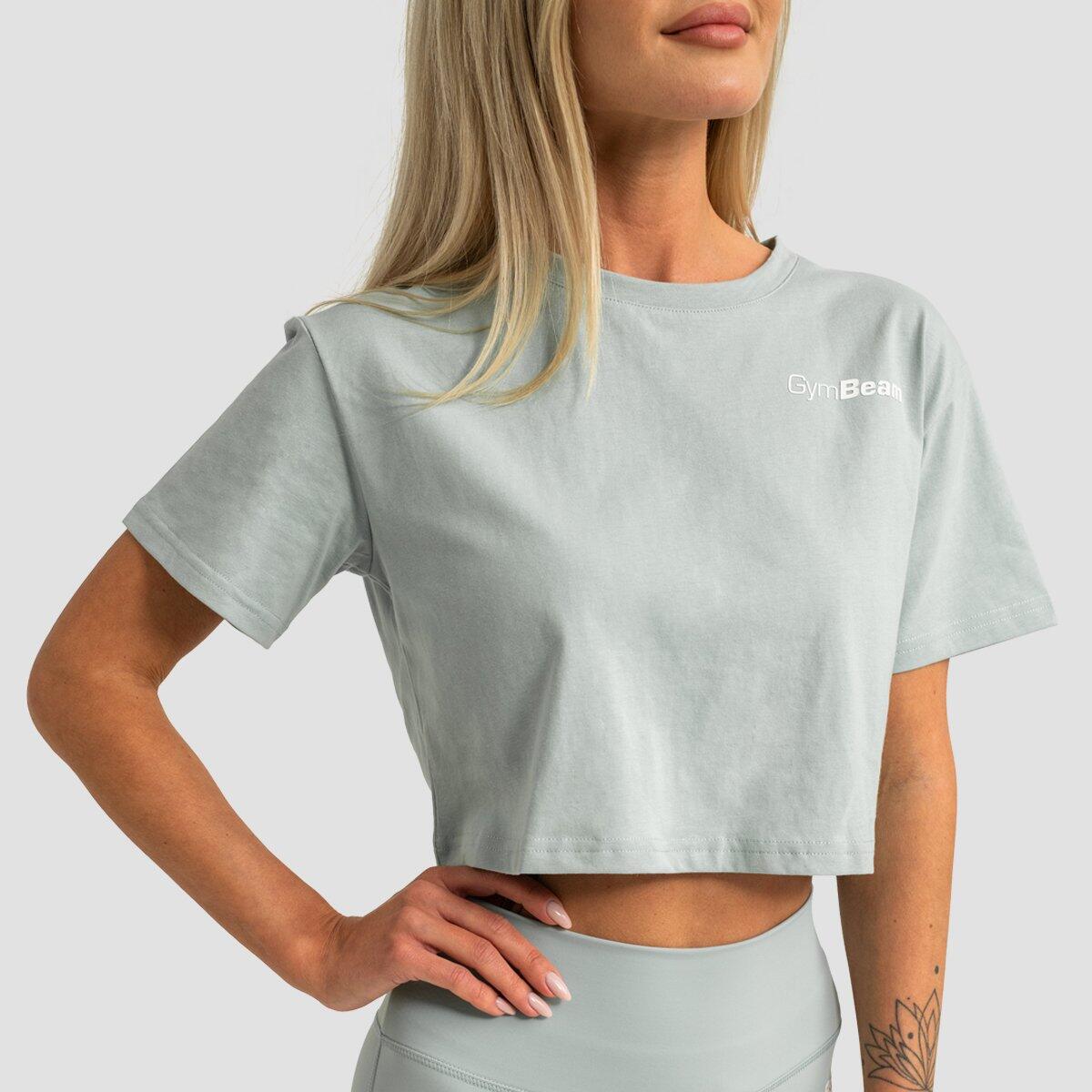 Crop top donna palestra cropped verde Limitless 2/7