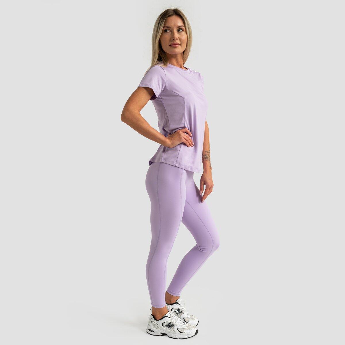 T-shirt donna palestra traspirante viola Limitless 4/7