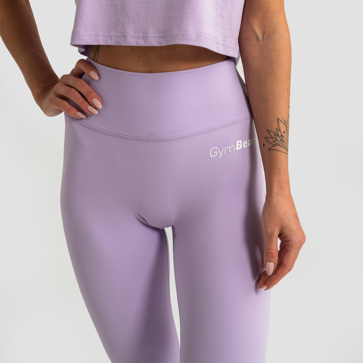 Leggings donna vita alta viola Limitless 2/7