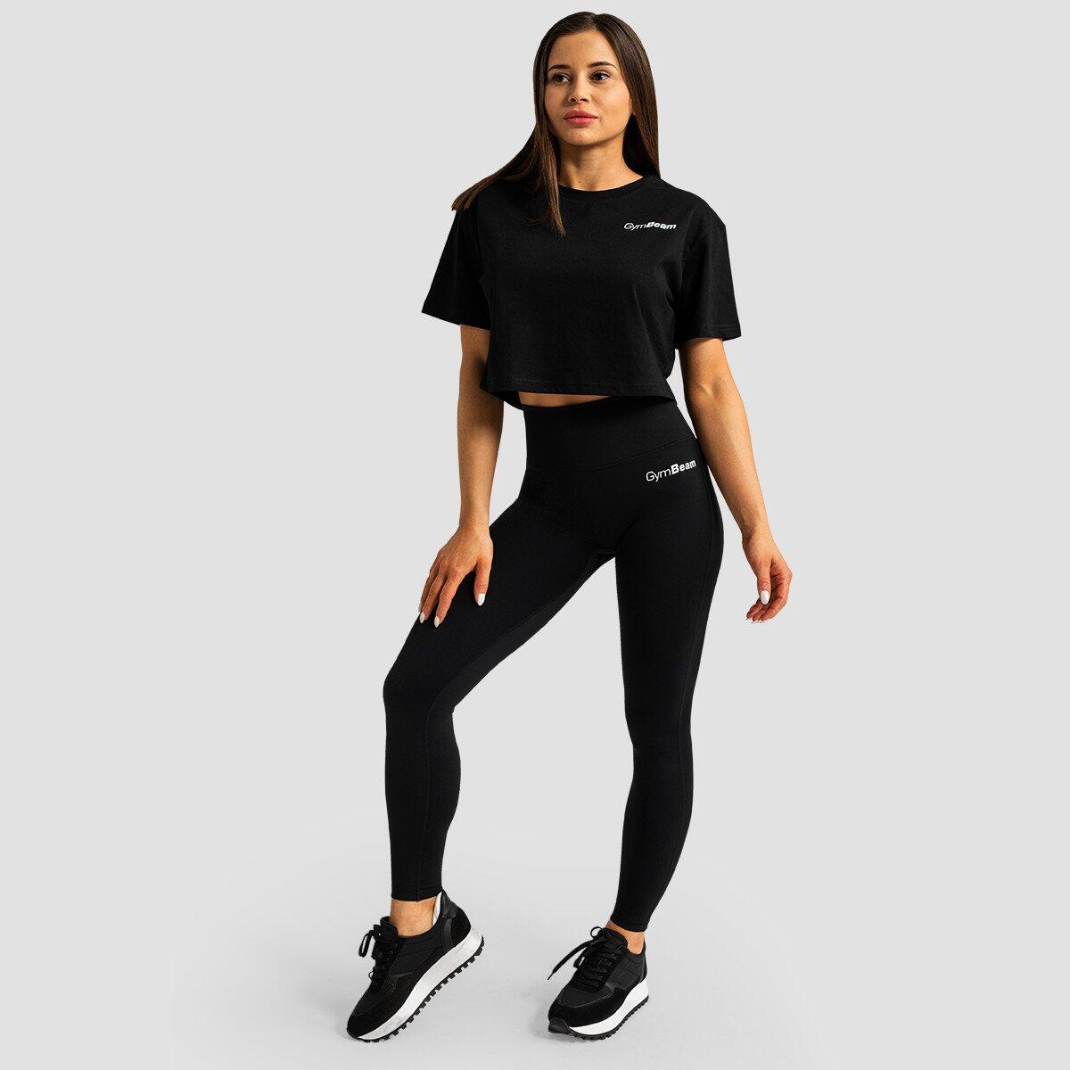 Legginsy damskie fitness z wysokim stanem czarne Limitless 5/7