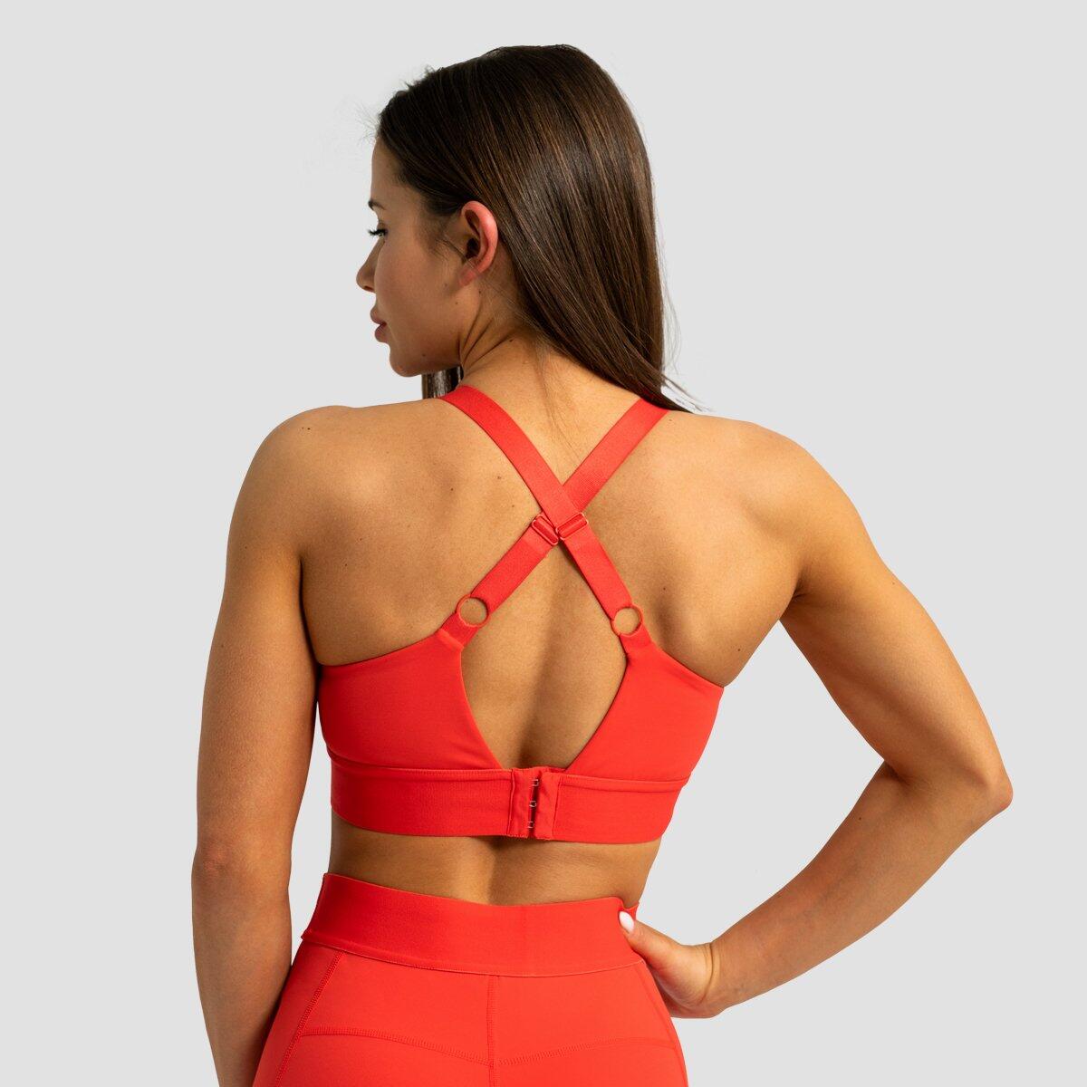 Donna fitness reggiseno sportivo spalline regolabili rosso Limitless 3/6