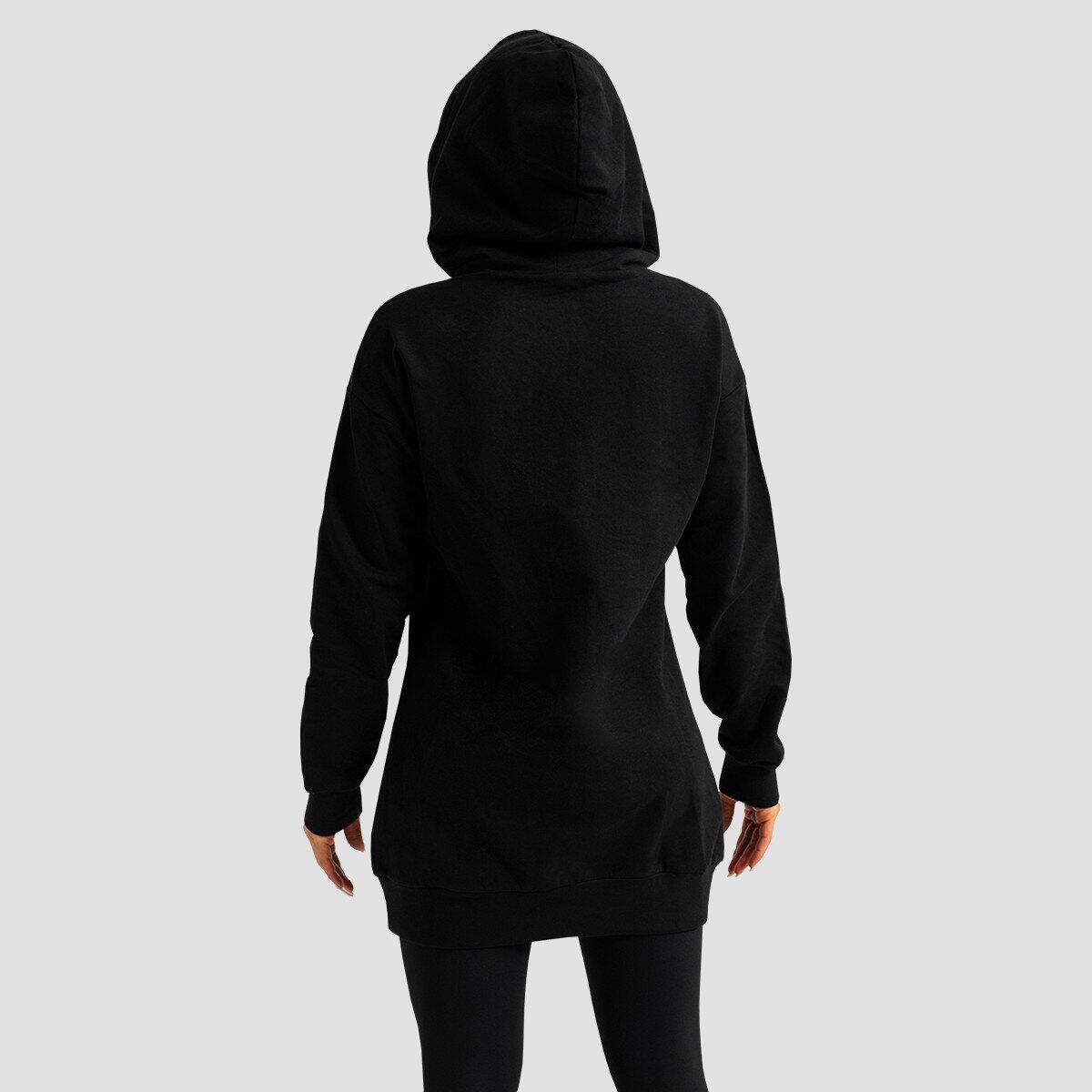 Felpa donna lunga nera Limitless 4/7