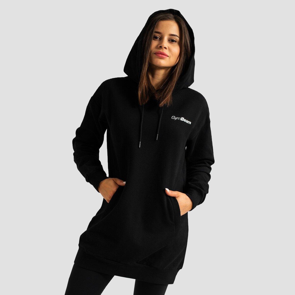 Felpa donna lunga nera Limitless 3/7