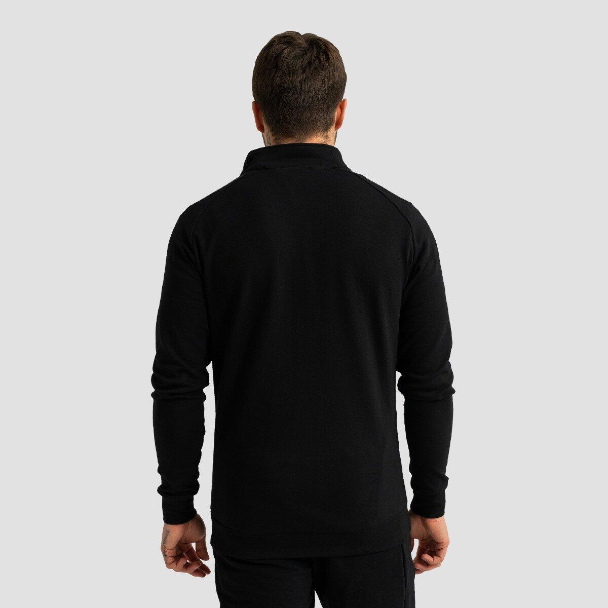 Felpa uomo con zip slim nera Limitless 3/7