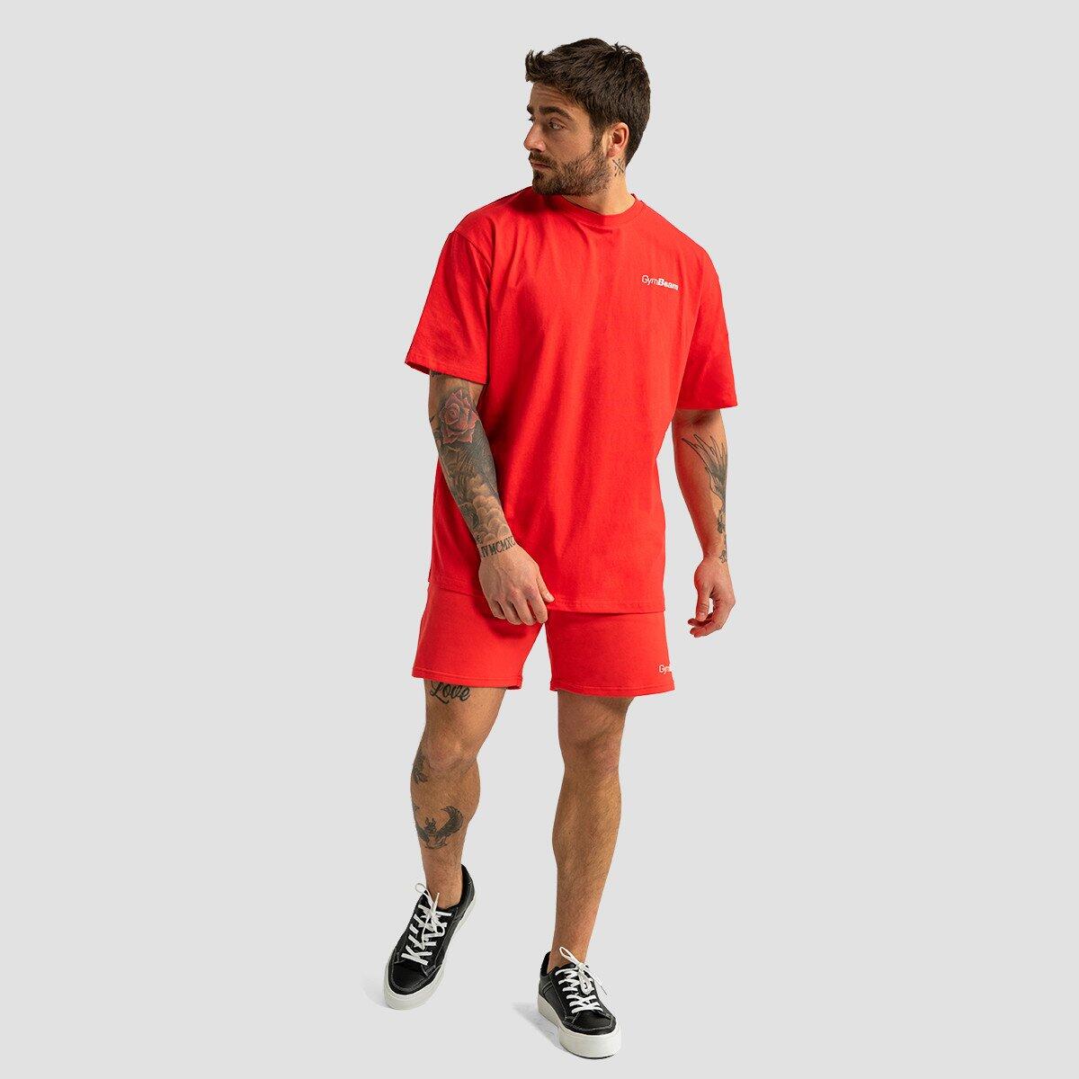 Uomo trekking t-shirt oversize traspirante rossa 5/6