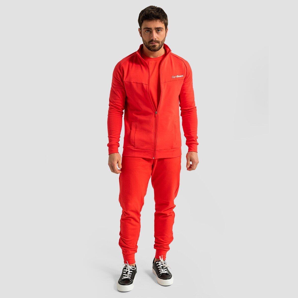 Uomo felpa con zip rossa Limitless 6/7