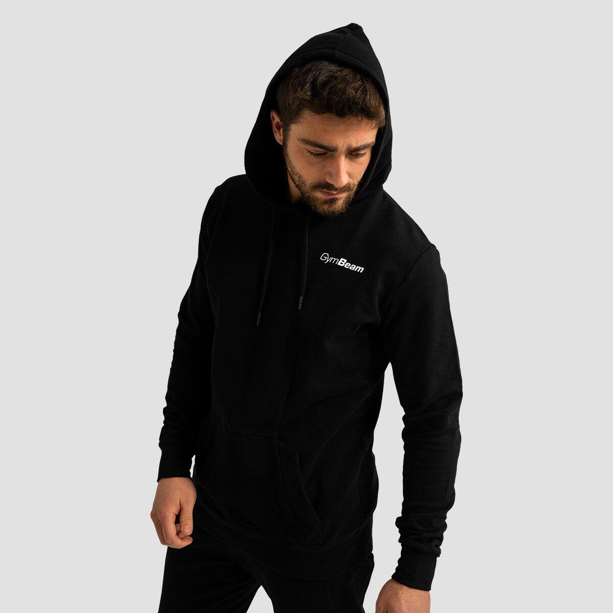 Uomo corsa felpa con cappuccio traspirante Black Limitless 3/6