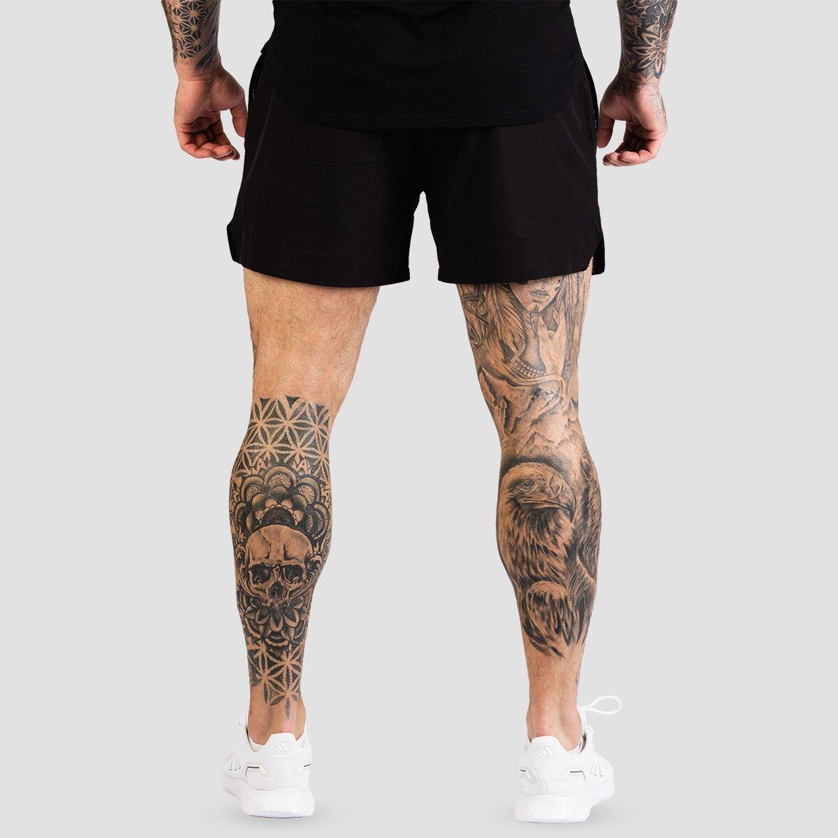 Uomo corsa pantaloncini ad asciugatura rapida Black TRN 2/6