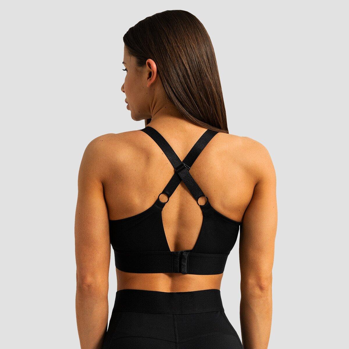 Donna fitness reggiseno sportivo spalline regolabili nero Limitless 3/7
