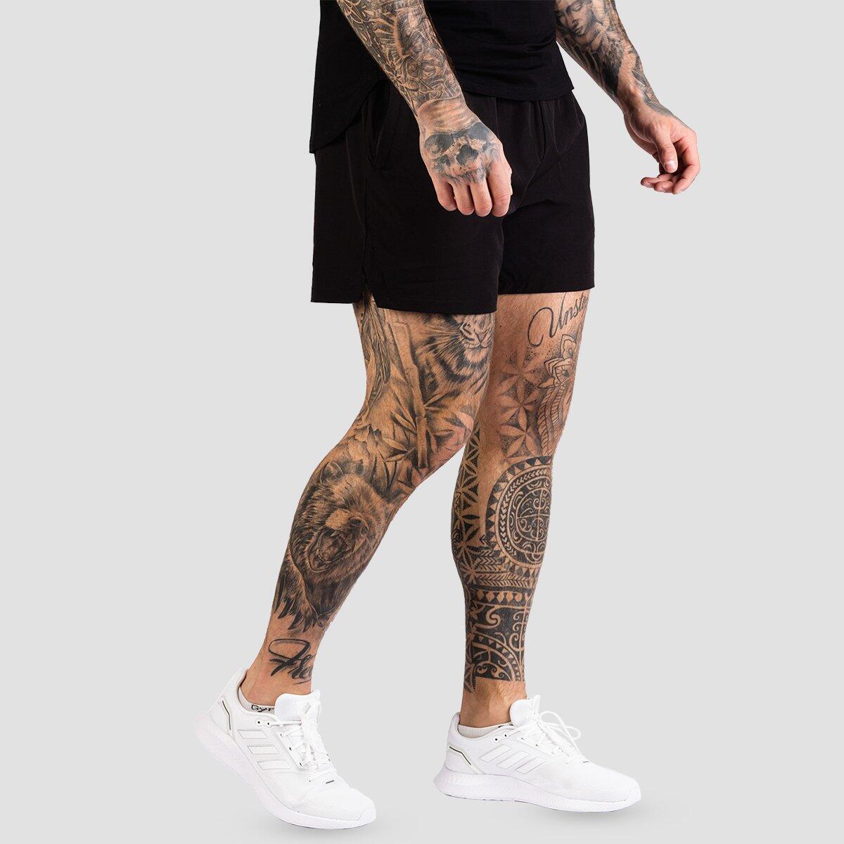 Uomo corsa pantaloncini ad asciugatura rapida Black TRN 4/6