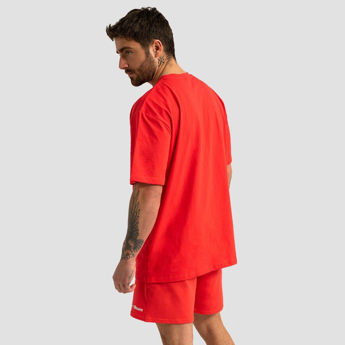Uomo trekking t-shirt oversize traspirante rossa 3/6