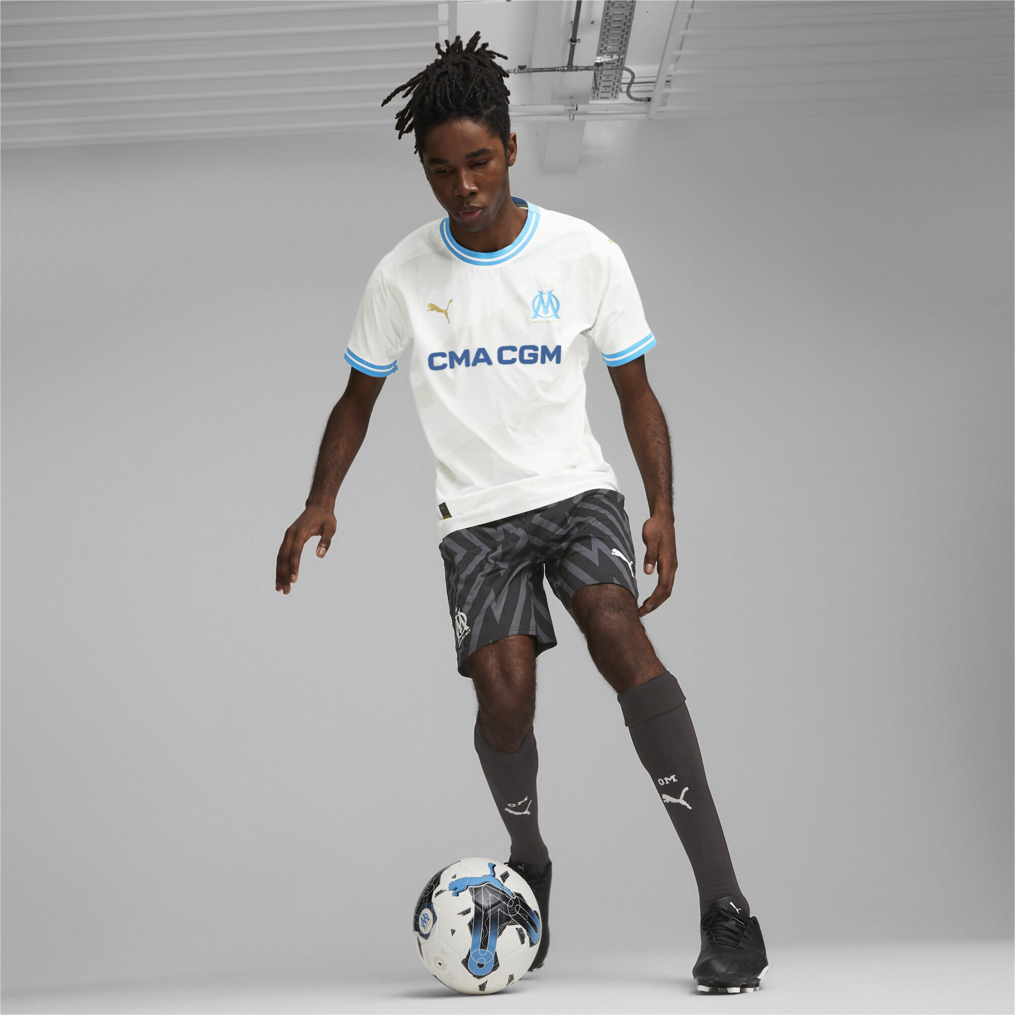 Olympique de Marseille 23/24 Authentic thuisshirt voor heren PUMA 4/7